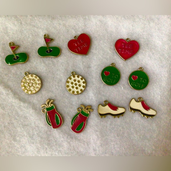 Other - Golf Theme Enamel Charms